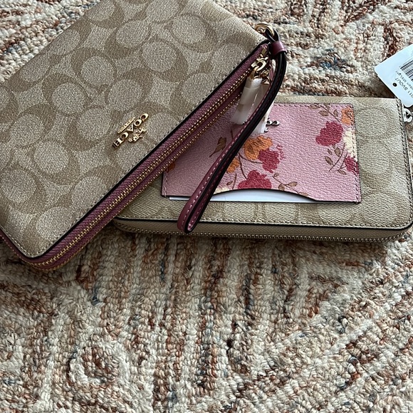 NWT! Coach Pink Floral Tote 5 set-FIRM - Picture 11 of 12